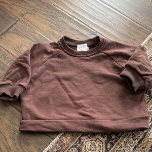 Kids Brown Crewneck Sweatshirt (1T)
